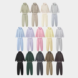 Мужская Толстовка Оверсайз с вышивкой, 500 Gsm, 100% хлопковый флисовый пуловер, толстовка унисекс, черные толстовки с вышивкой на заказ - Product Image 6