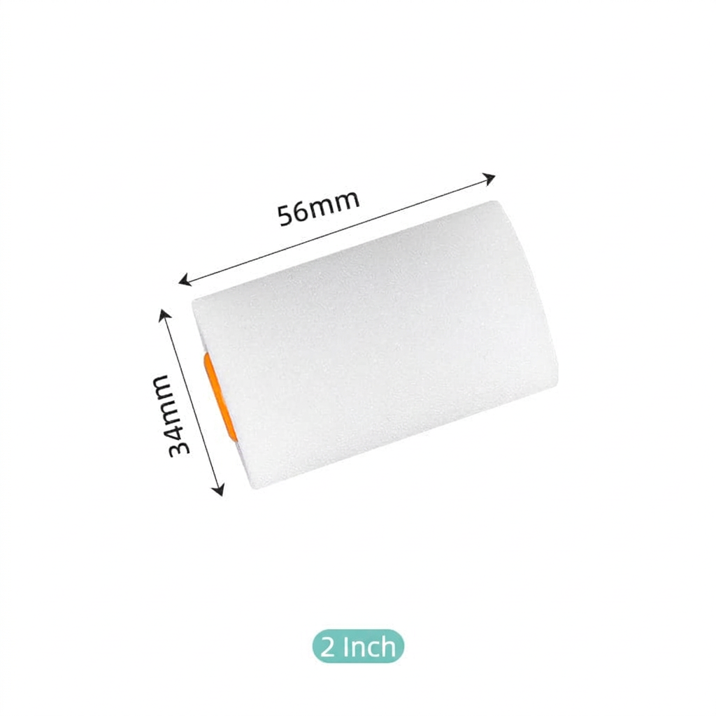 Tête de brosse blanche de 2 pouces