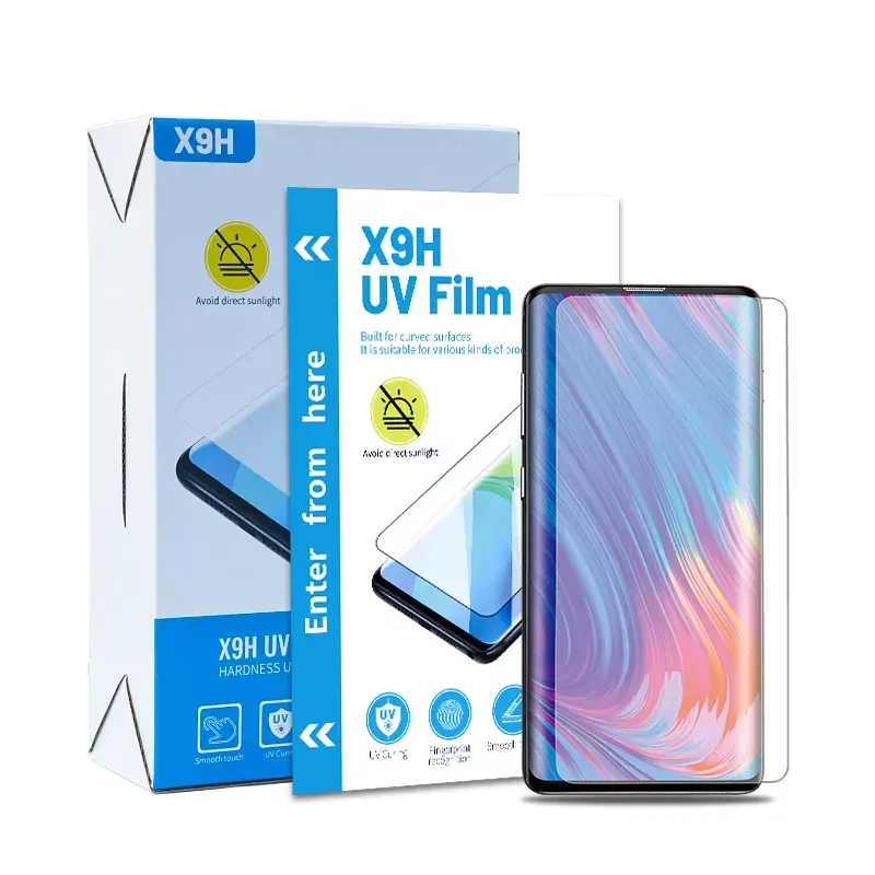 ฟิล์มนุ่มใหม่ล่าสุด UV ไฮโดรเจลฟิล์มเต็มกาว Tpu ป้องกันหน้าจอสำหรับ Samsung Galaxy S23 Plus