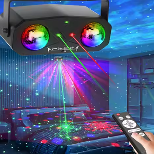 TSINYE ha condotto la luce della sfera da discoteca proiettore da ballo luce suono attivato con telecomando RGB LED luci per feste - Product Image 1