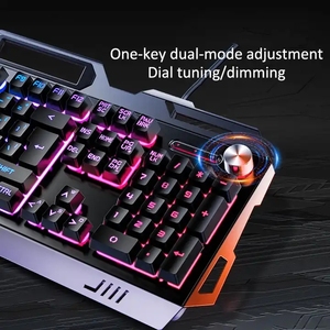 2023 nuevo teclado mecánico RGB ratón auriculares combinación con cable escritorio 104 teclado de juego adecuado para carcasa de ordenador - Product Image 4