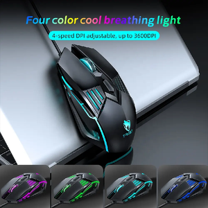 VONN TF700 4 en 1 teclado ratón auriculares Mousepad Combo LED con cable 3 teclas teclado para Juegos de oficina ordenador de escritorio - Product Image 6
