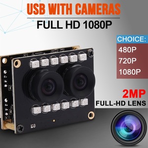 ELP Full HD 1080P 3D Stereo VR HD gece görüş çift çıkış RGB + BW USB kamera yüz tanıma ve biyolojik algılama - Product Image 2