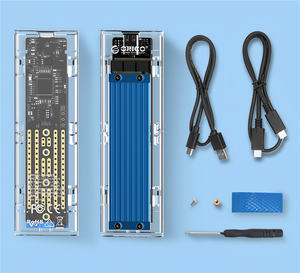 Şeffaf M.2 NVMe SSD muhafaza USB tip C USB3.2 usb10 Gbps harici katı hal sürücü muhafaza PCI-E M2 m-anahtar HDD durumda - Product Image 6