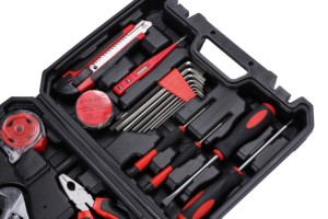 Conjunto de ferramentas domésticas de alta qualidade, 20 unidades, conjunto de ferramentas manuais para reparo geral, martelo, caixa de ferramentas profissional