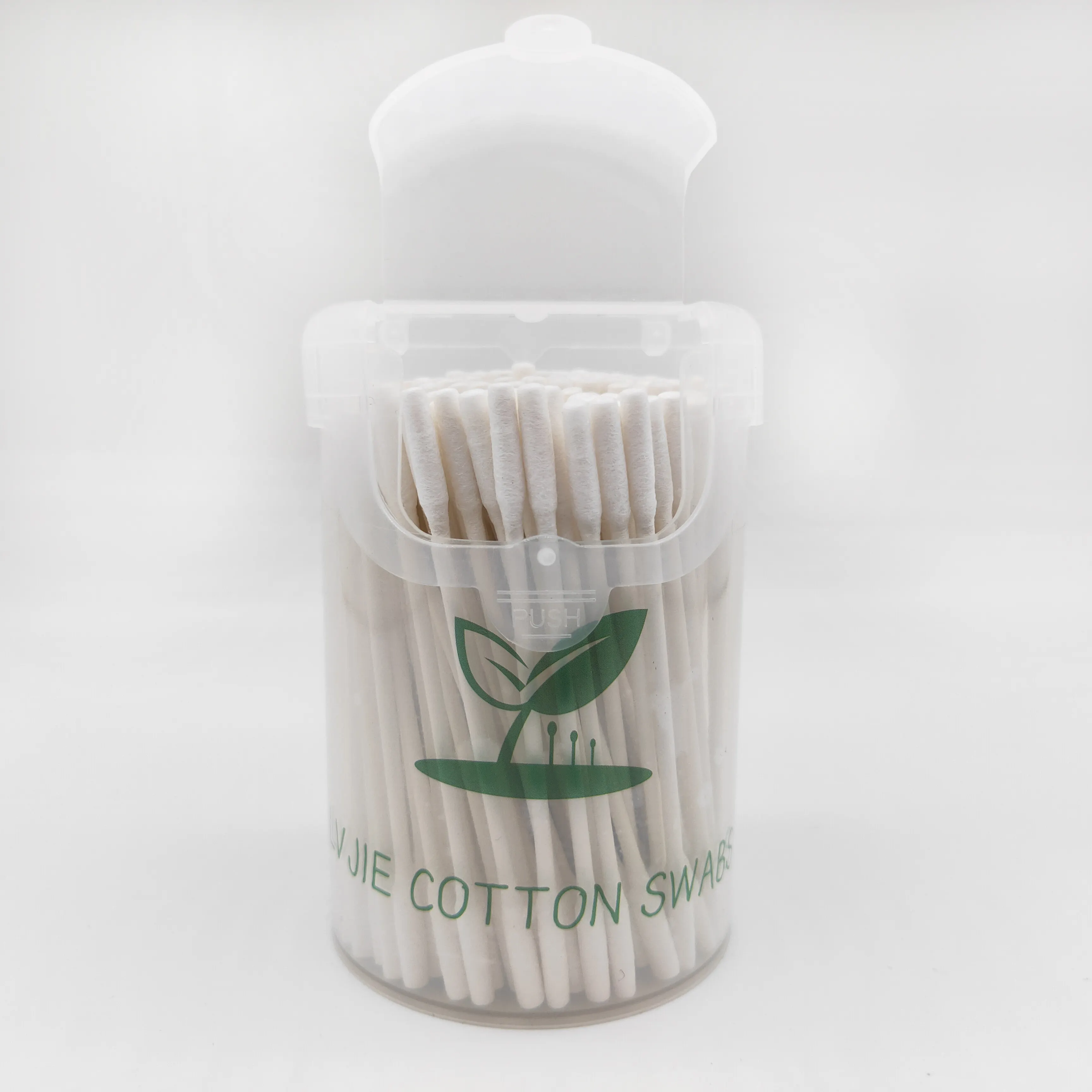 Cotonetes de algodão para uso doméstico, cotonetes personalizados em papel de limpeza biodegradável Big Bud a granel