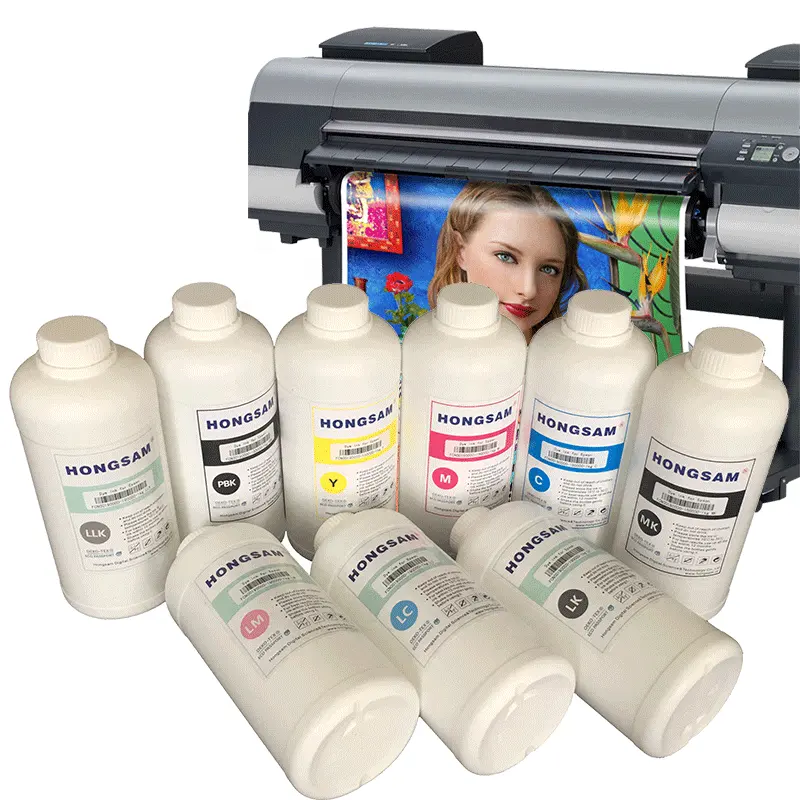 Hongsam alta calidad 1L 5L 20L tinta de pigmento a base de agua papel de arte tinta de impresión fotográfica para Canon IPF 6400 8300 9400