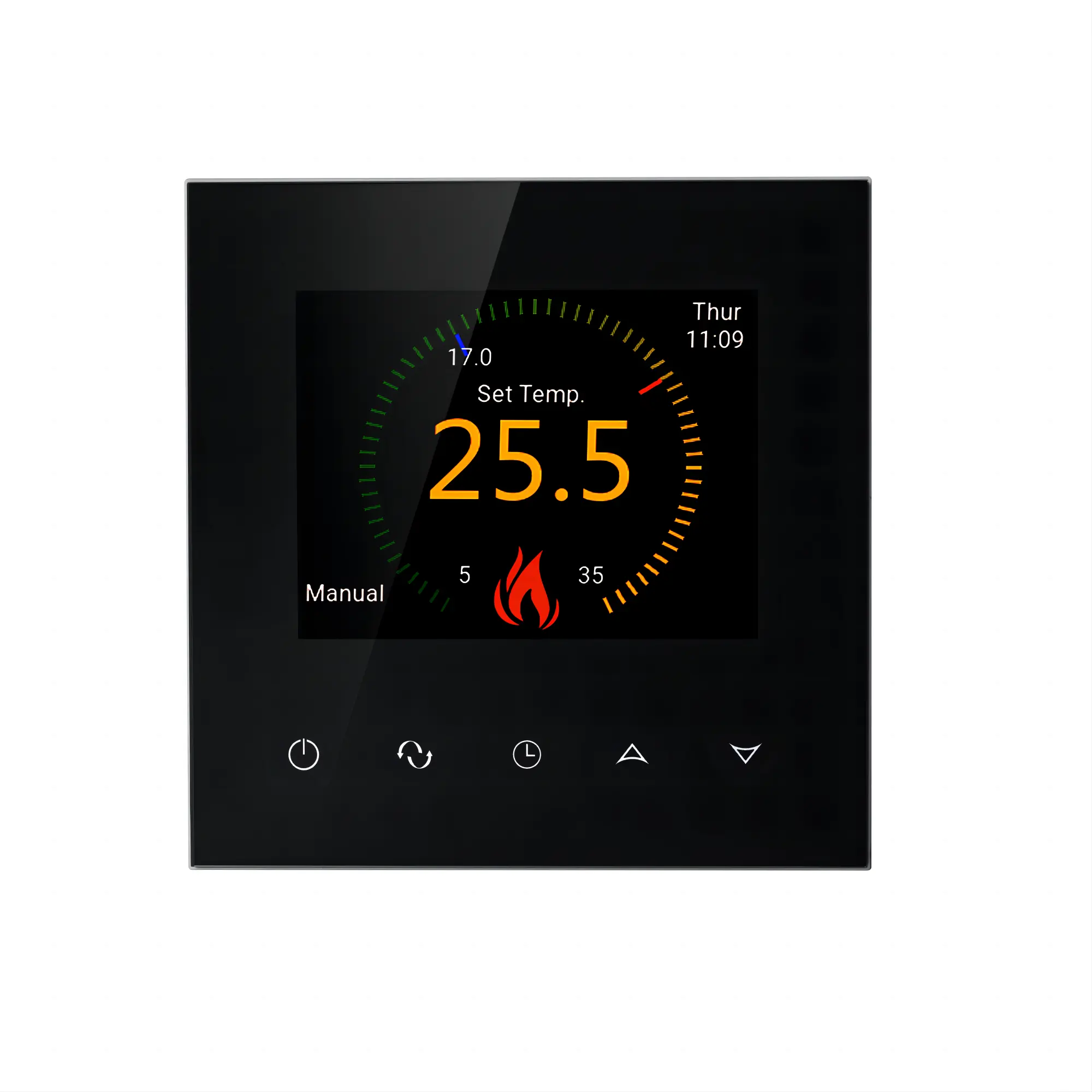Nieuwe Kleurrijke Touchscreen Taal Aangepaste 16a Elektrische Vloerverwarming Tuya Wifi Kamer Thermostaat