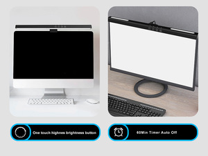 RGB Monitor Light Bar for <strong>Computer</strong> Screen with Touch <strong>Control</strong> Easy to Install LED Desk Lamp for Gaming and Office <strong>Use</strong>
