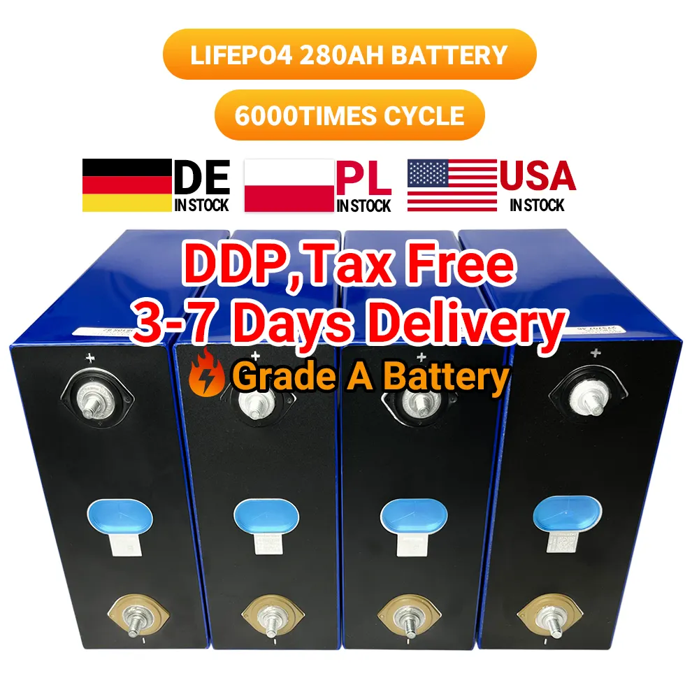 Blackcell Nhà Máy Giá Lithium sắt Phosphate Pin 3.2V năng lượng nhà lưu trữ pin 280ah LiFePO4 pin di động