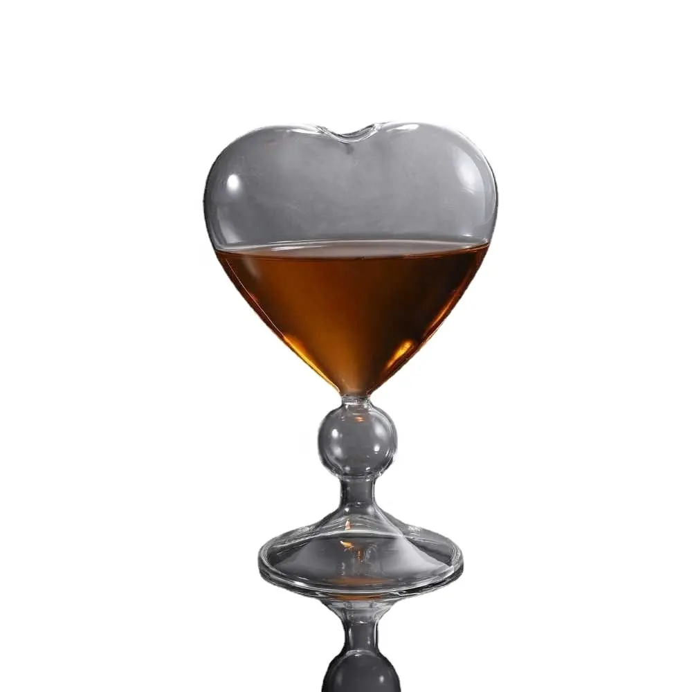 Ins Netto Rood Hart Cocktailglas Gepersonaliseerde Bar Hartvormig Creatief Japans Wijn Highball Glas