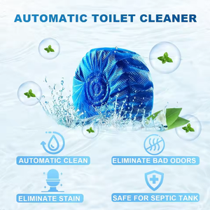 Tùy Chỉnh Màu Xanh Bong Bóng Khối Nhà Vệ Sinh Bát Sủi Máy Tính Bảng Loại Bỏ Vết Nhà Vệ Sinh Cleaner Máy Tính Bảng - Product Image 2