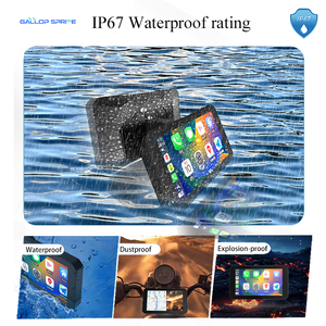 IP67 Wasserdichter Tragbarer 5-Zoll GPS-Navigator mit Radio, Kabellosem CarPlay, <span class=keywords><strong>Android</strong></span> Auto, Touchscreen für Auto und Motorrad mit Weltweiter Karte - Product Image 4
