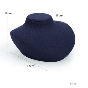 Jinsky Dark Blue Jewelry Display Set Golden Frame <strong>apple</strong> Shape Jewellery Stands Oval Shape Platform Displays for Counter showcase - Product Image 6