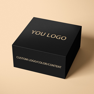 Biểu tượng tùy chỉnh bao bì đóng cửa Hộp Quà Tặng Matt đen sang trọng đóng gói các tông từ Hộp Quà Tặng cứng nhắc hộp bìa có thể tái chế - Product Image 2