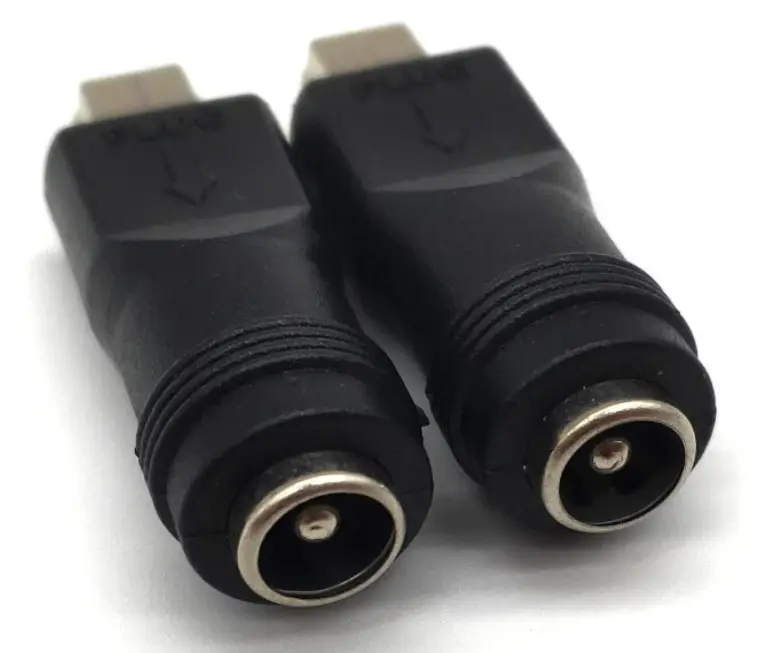מיני USB זכר DC 5.5x2.1mm נקבה 5V מחבר המרת כוח טעינת מתאם עבור ipad