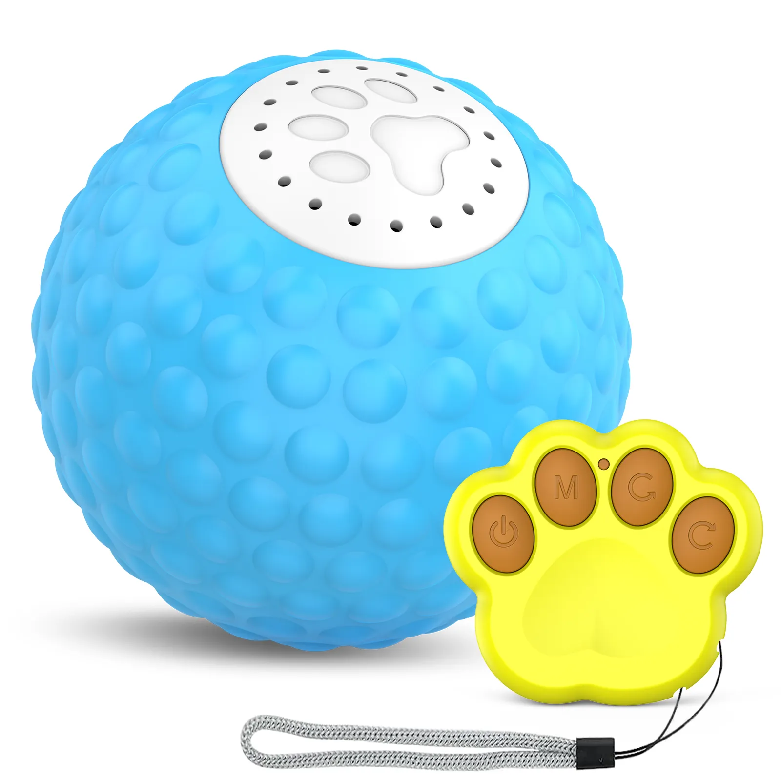 2023 Novo Recarregável Interativo Pet Toy Wicked Ball para Cat Dog com Controle Remoto TPU Bounce Wicked Sound Cat Toy Ball