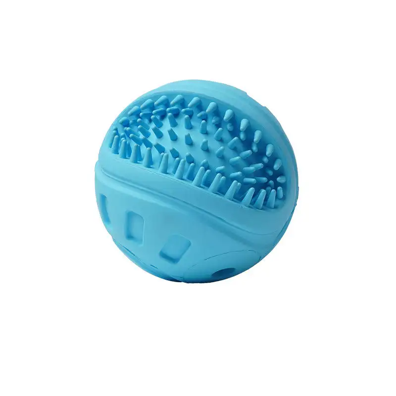 Hot selling pure natural rubber toys with pet bite resistance and sound making dog toy balls