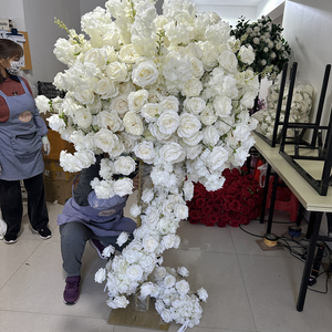 IFG花卉供应80厘米豪华白色插花摆件婚礼餐桌装饰
