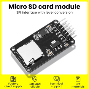 Módulo de tarjeta Micro Mini SD Interfaz SPI Escudo de memoria Tarjeta Micro TF Lectura con conversión de nivel Módulo adaptador de tarjeta SD de almacenamiento SD - Product Image 2