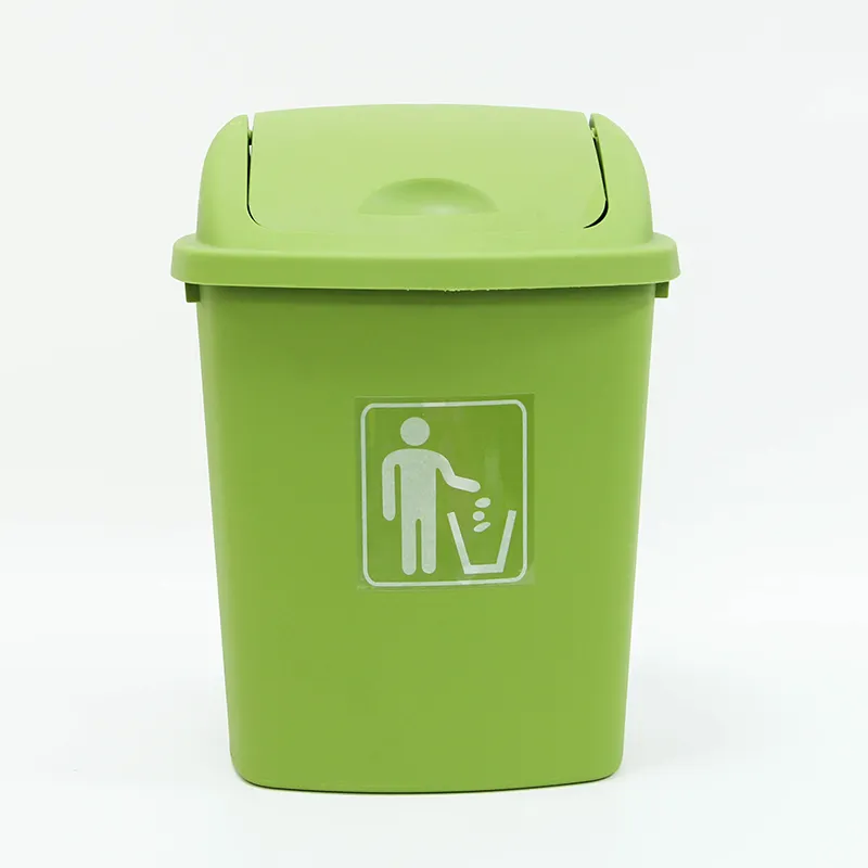 High quality 25L Large Home Use Kitchen Plastic Trash Can Indoor Push Lid Rubbish Bin Garbage Container