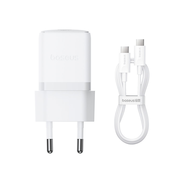 Chargeur rapide C + U 30W EU Moon White Suit