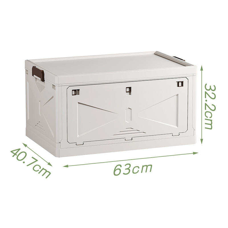 Large White Folding Case with Flat Lid