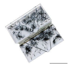 Vietnamca 0.03 0.05 16D Premade Mega hacim Fan Lashes sivri kök ince ince taban kullanımı kolay gevşek Pro yapılan uzantıları - Product Image 6