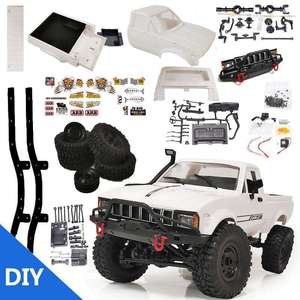 WPL C24 1/16 ölçekli 4WD RC araba 2.4G paletli Off-Road 2CH araç modelleri Motor Servo ve kafa ışık içerir - Product Image 3