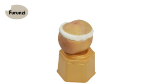 Hình dạng trái cây đào hương vị kem thực phẩm kỳ lạ sô cô la Popsicle 3D kem trái cây - Product Image 4