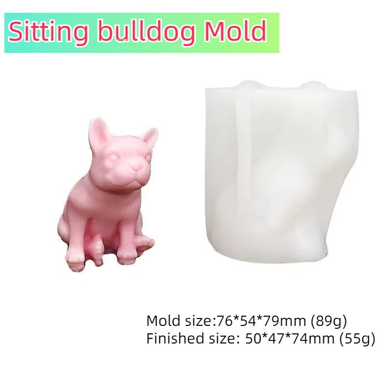 Moule bouledogue assis