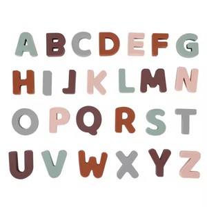 Tùy chỉnh trẻ em Bảng chữ cái Câu Đố nhận thức bé giáo dục sớm ABC Câu Đố Silicone 3D Bảng câu đố đồ chơi - Product Image 2