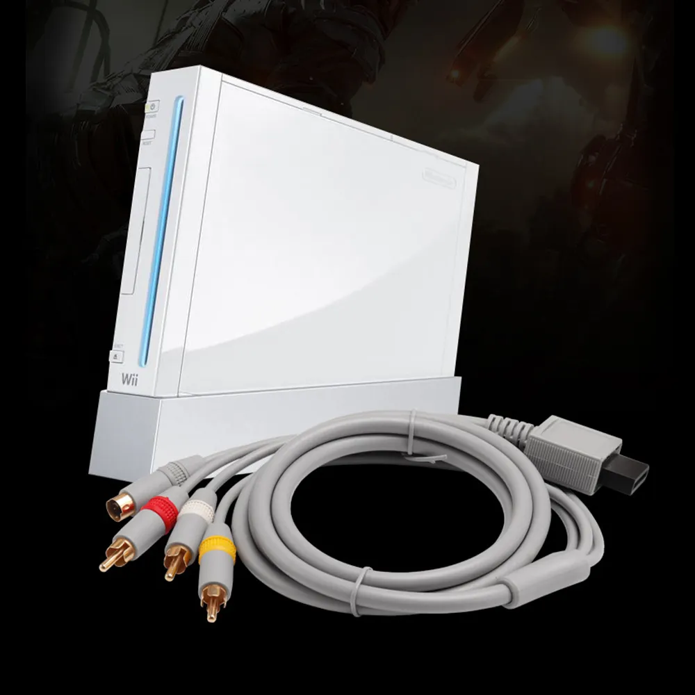 Kabel Charger 1.8M, Kabel Charger Video Audio, Kabel S AV untuk Wii U