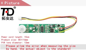 Mini Bewegungs melder Pir Sensor Kabel Kleider schrank Licht mit Pir Sensor Ein/Aus Pir Sensor