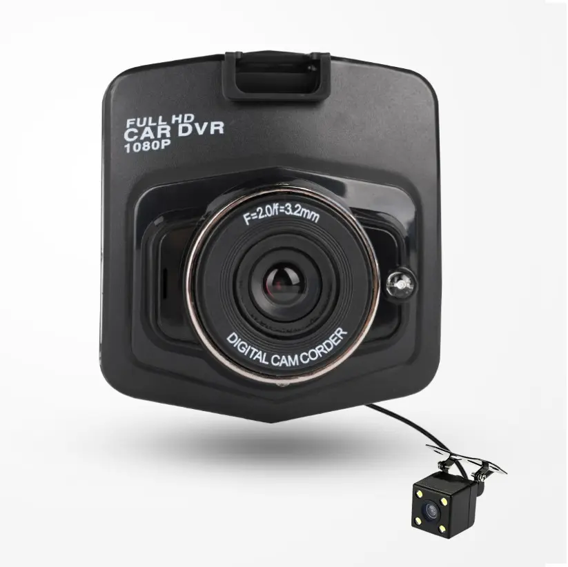 Yi — caméra de tableau de bord à double objectif, enregistreur vidéo de conduite, écran full HD 2.4 pouces 1080P, HMDI, capteur G, vision nocturne, détection de mouvement, dvr pour voiture