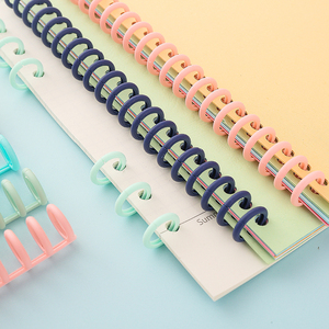 Đẹp văn phòng chất lượng nguồn cung cấp cho máy tính xách tay cuốn sách giấy PP nhựa Loose-Leaf nhựa ràng buộc Vòng máy tính xách tay A5 chất kết dính - Product Image 1