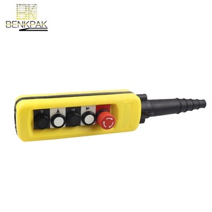 Controllo del motore della gru a doppia velocità a 4 pulsanti con interruttore a pulsante di arresto di emergenza categoria di prodotto interruttori a pulsante - Product Image 3