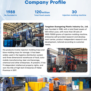 Caja sólida de plástico HDPE ecológica, contenedores de almacenamiento apilables, contenedores de almacenamiento logístico reciclables del proveedor de China - Product Image 6