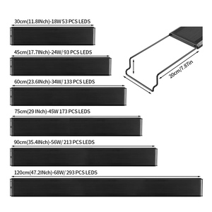 Luz de acuario programable para pecera con monitor LCD y termómetro para plantas acuáticas, lámpara LED de ciclo 24/7 con función de memoria