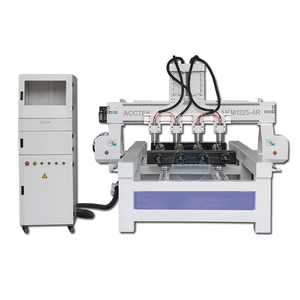 济南3d木沙发椅子桌腿雕刻多旋转木材路由器4轴多头路由器CNC 1325 - Product Image 2