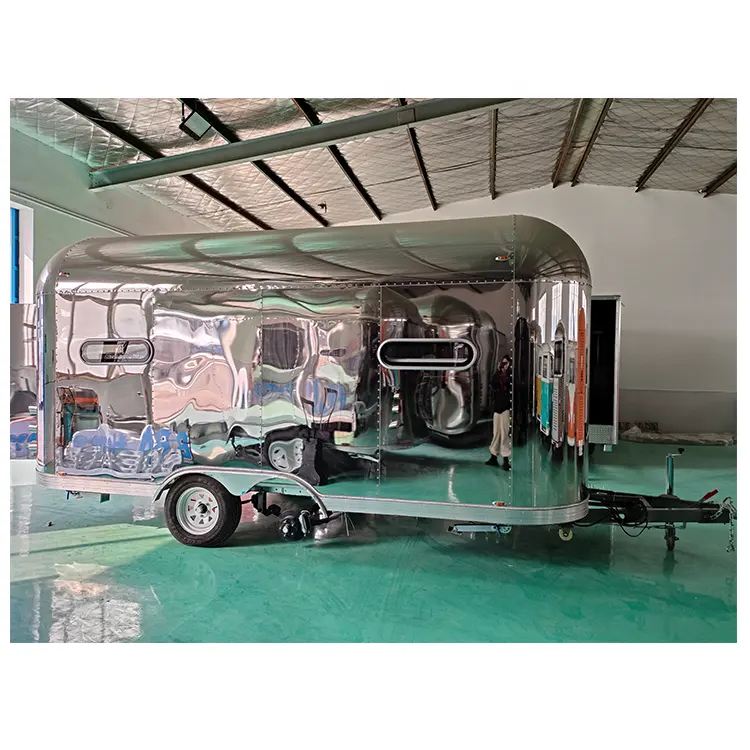 Caminhão móvel do alimento do reboque popular da restauração da rua da barra móvel com VIN Food Kiosk