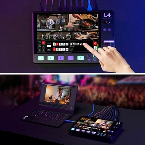 Conmutador mezclador de vídeo multiformato FEELWORLD L4 con pantalla táctil de 10,1 pulgadas enfriador incorporado 4 entradas HDMI + 1 salida USB3.0 - Product Image 5
