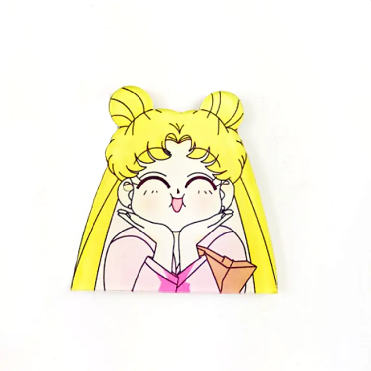 Imán acrílico para nevera para niños, dibujo animado de Sailor Moon, personaje japonés