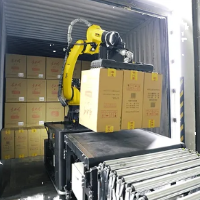 Hochwertige AGV LKW Container Be-und Entladen Roboter Industrie karton Box Packing Line Roboter Container Lade maschine - Product Image 4