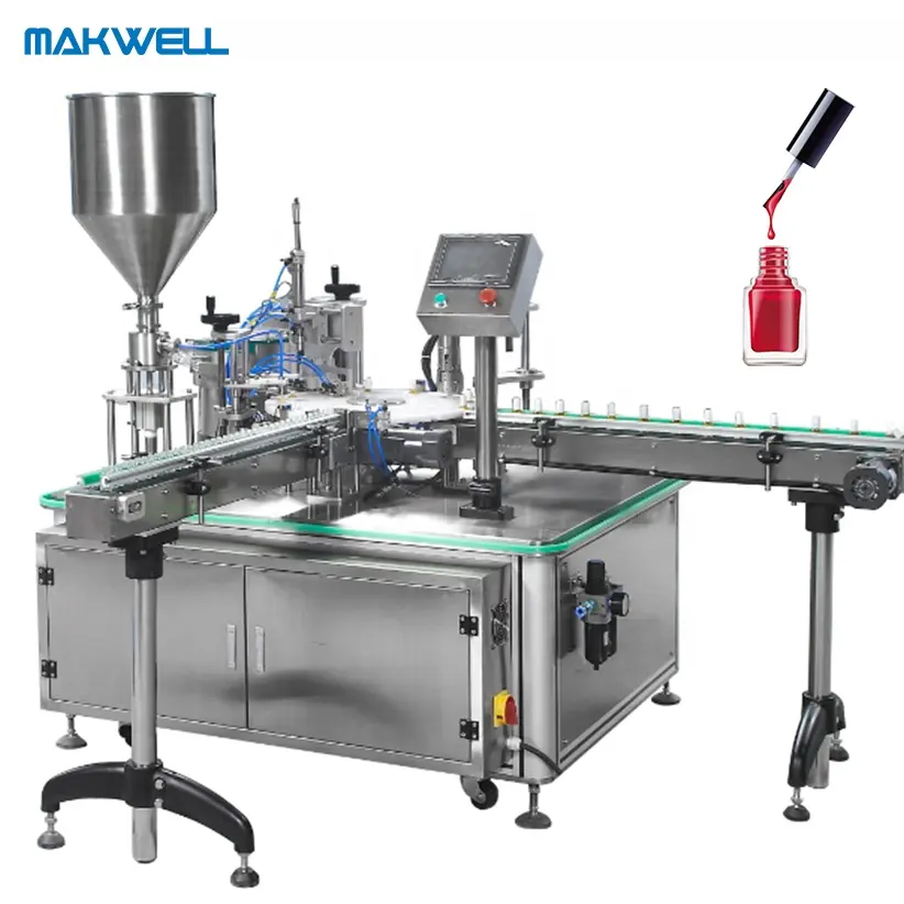 ماكينة تلقائية عالية السرعة لتغطية وتغليف طلاء الأظافر من مبيعات المصنع مباشرة من MAKWELL