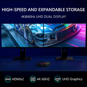 Mini ordenador portátil ultrafino con iluminación RGB, ordenador NUC, para venta al por mayor, Intel N150, ordenador, 2 unidades - Product Image 3
