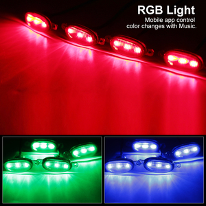 Evrensel RGB ızgara ışık ön izgara gövde SUV SKU için LED ışık gün çalışan işık App kontrolü - Product Image 6