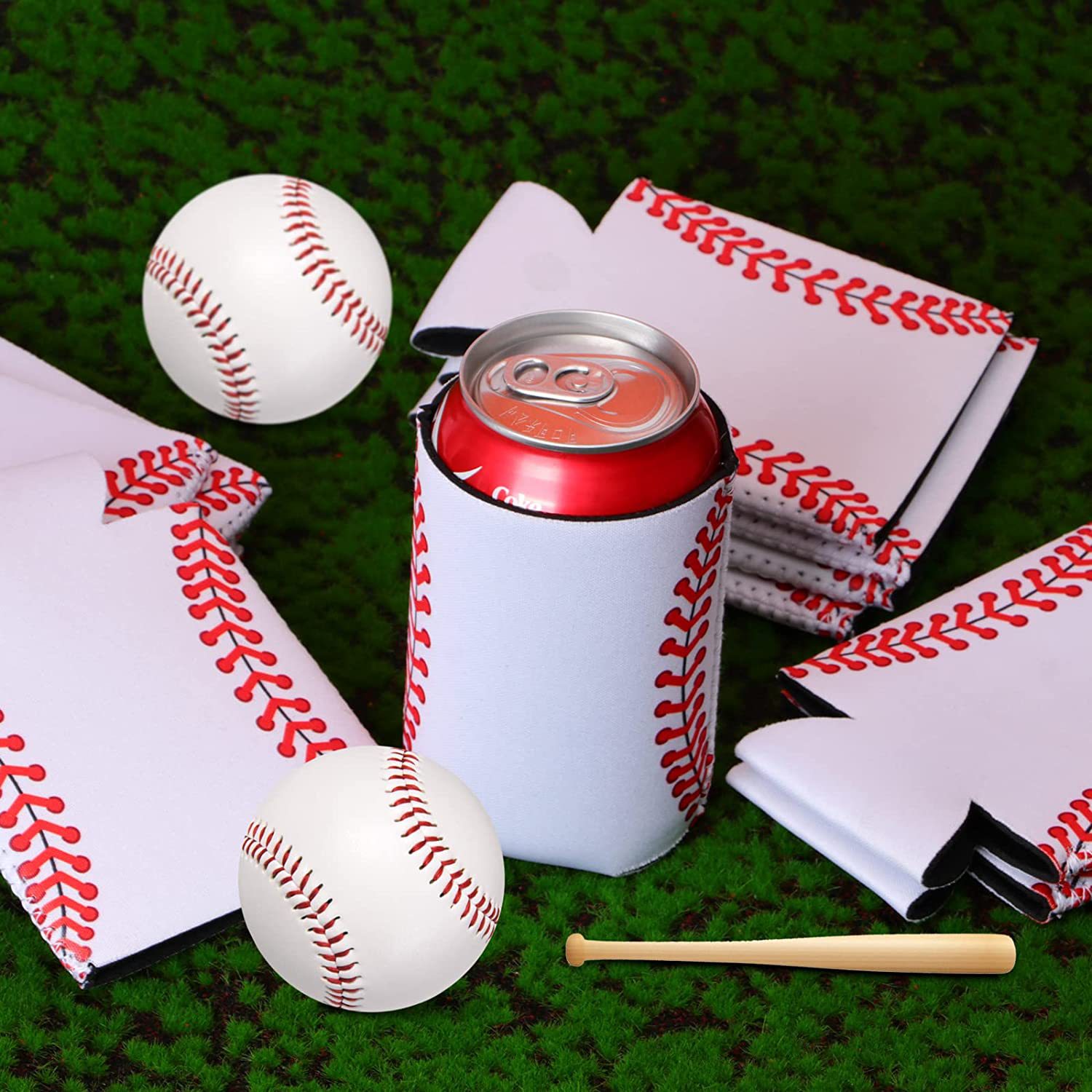 Funda delgada para vaso de 330 ml * Set de bolsa de almuerzo de béisbol * Hexagonal