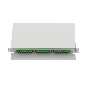 SC tipo 1U 24 puertos UPC Panel de conexión de fibra óptica pulida LC FTTX red ODF Telecom modelo FTTH Splitter equipo de fibra óptica - Product Image 4