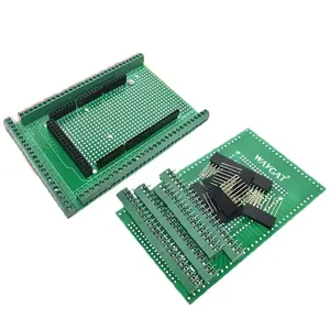 Arduino Mega 2560/MEGA2560 R3 için rtmçift taraflı PCB prototip vida Terminal bloğu kalkanı kurulu kiti ile uyumlu